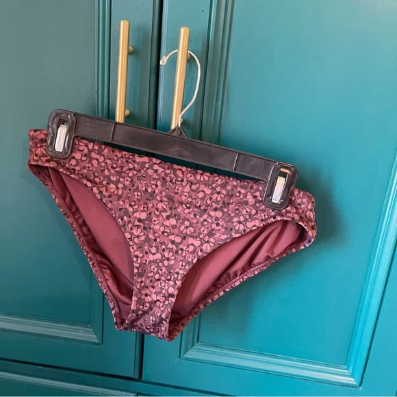 Athleta Swim Suit Tankini Set Brown Camo Leopard Sz Medium - Picture 4 of 6